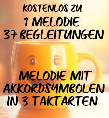 Melodie mit Akkordsymbolen 